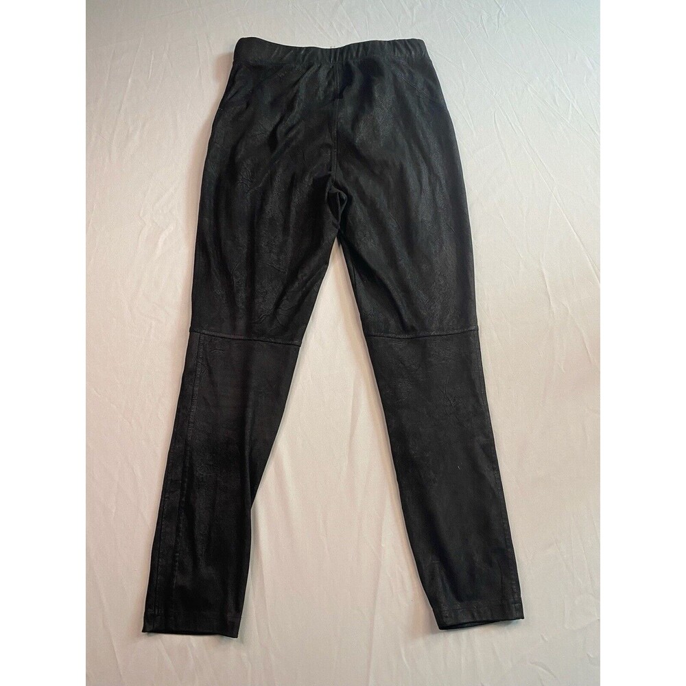 Free People Womens Faux Suede Leggings Matte Black Size XS Fitted Polyester